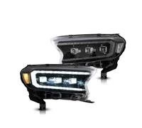 Chwqfuhf Proiettore Fanale Anteriore Per Ford Per Ranger T6 T7 2015-2020 Con Indicatori Di Direzione Sequenziali Fari Anteriori A LED Gruppo Ottico Anteriore Auto(3-Lens headlights)