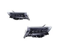 Chwqfuhf Proiettore Fanale Anteriore Per Toyota Prado 2018-2019 Fendinebbia Automatico DRL Freno Indicatore Di Direzione Lampada Plug And Play Fari A LED Per Auto