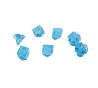 chx 20566 - set 7 dadi poliedrici mini - luminary sky/silver
