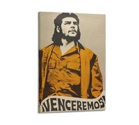 CHxdxge Che Guevara Typographic Art, poster su tela, per soggiorno, stampe, decorazione moderna per la casa, 60 x 90 cm
