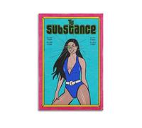 CHxdxge The Substance Horror Movie Illustration - Stampa su tela, per soggiorno, stampe, decorazione moderna per la casa, 50 x 75 cm