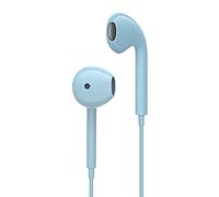 CHXINGCHEN Auricolari in-ear cablati con microfono, blu | Cuffie con isolamento acustico da 3,5 mm per Samsung, iPhone, Android, iPad, tablet e altri dispositivi audio con jack da 3,5