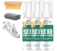 Chyang Active Foam Sneaker Cleaner Set, Haibus Active Foam Sneaker Cleaner Set with Cleaning Brush Rich Foams & Deep Clean & Reduce Deformation & Premature Aging for Shoes(3Pcs)