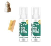 Chyang Active Foam Sneaker Cleaner Set Rich Foam & Deep Clean No-Rinse Convenience Premature Aging for Shoes (2PCS)