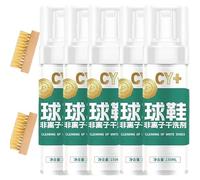 Chyang Active Foam Sneaker Cleaner Set, White Shoe Cleaner Sneakers Kit, Rich Foam, Strong cleaning power (5 pcs)