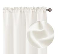 Chyhomenyc Tende per camera da letto, lunghezza 160 cm, 2 pannelli, in finto lino, testurizzate, filtranti la luce, morbide, ariose e giallastre, tende per soggiorno, ognuna da 40 x 63 L, ognuna da 40