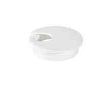 CHYLMAPHEN 30 passacavi in bianco e nero per scrivania, tavolo, mobili, per coprire i fori, organizer per fori e passacavi (bianco 6,3 cm)