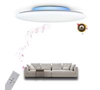 chysongoods-ALS Plafoniera musicale LED con altoparlante Bluetooth 40cm 36W controllo vocale/APP Compatibile con Alexa/GoogleHome Cambia colore Back-RGB Regolazione colore dimmerabile con telecomando