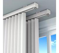 CHZDPP Binario Scorrevole per Tende, Portata Fino a 80 kg, 1 Pezzo | Montaggio a soffitto e dimensioni personalizzabili, scorrevole e silenzioso, ideale per tende di cliniche, camper, scuole