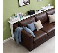 CHZDPP Tavolo dietro il divano Mesas delgadas de sofá para marco de fotos/libros, Mesa de pasillo de montaje fácil, Estante de madera estrecho de pie en el piso(Color A,47x8x29.5in/120x20x75cm)