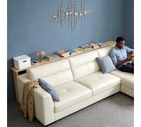 CHZDPP Tavolo dietro il divano Mesas delgadas de sofá para marco de fotos/libros, Mesa de pasillo de montaje fácil, Estante de madera estrecho de pie en el piso(Color D,59x6x29.5in/150x15x75cm)