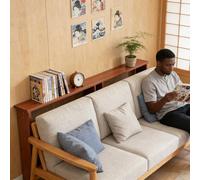 CHZDPP Tavolo dietro il divano Scaffale di stoccaggio personalizzabile per libri/opere d'arte, Tabella di ingresso stretta con accessori di installazione(Color 2,39x6x29.5in/100x15x75cm)