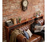 CHZDPP Tavolo dietro il divano Tavolino stretto salvaspazio con attrezzi per l'installazione, Consolle da pavimento per libri/piante verdi, Tra divani e parete(Color D,32x8x29.5in/80x20x75cm)