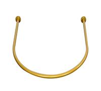 CHZFFD Camerino Divisorio Commerciale Sospeso Asta/tubo Forma U, Asta Spogliatoio Nera, Bianca Oro, Stand Montaggio Negozi Abbigliamento Feste(Gold rod,80x80cm/2.6x2.6ft)