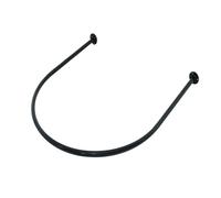 CHZFFD Camerino Divisorio Commerciale Sospeso Asta/tubo Forma U, Asta Spogliatoio Nera, Bianca Oro, Stand Montaggio Negozi Abbigliamento Feste(Black rod,80x80cm/2.6x2.6ft)
