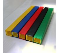 CHZFFD Cuscino Per Palo Di Basket Imbottitura Palo Basket, Robusti Cuscinetti Sicurezza Protezione Dei Giocatori, Palo Avvolgente Quadrato Imbottito, Cuscinetto Colonna(Black,7"x7"(18x18cm))