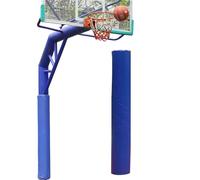 CHZFFD Cuscino Per Palo Di Basket Imbottitura Palo Basket Rotondo Alto 1.8 M, Resistente A Tutte Condizioni Atmosferiche, Palo Avvolgente Imbottito, Cuscinetti Sicurezza(Blue,Dia 4in(10cm))