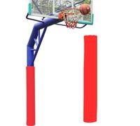CHZFFD Cuscino Per Palo Di Basket Imbottitura Palo Basket Rotondo Alto 1.8 M, Resistente A Tutte Condizioni Atmosferiche, Palo Avvolgente Imbottito, Cuscinetti Sicurezza(Red,Dia 9 1/2in(24cm))