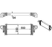 CI 238 000P MAHLE Intercooler per MERCEDES-BENZ