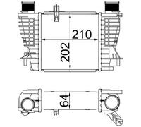 CI 264 000S MAHLE Intercooler per NISSAN,RENAULT