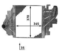 CI 65 000P MAHLE Intercooler per RENAULT