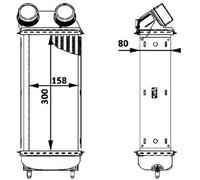 CI 86 000P MAHLE Intercooler per PEUGEOT
