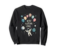 Ci alziamo sollevando Altri astronauti ispirando Minimalista Felpa