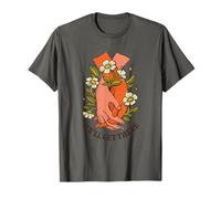 Ci arriveremo - Vintage Anni '70 Mani Fiore Pace Art Maglietta