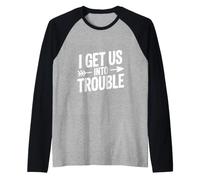 Ci metto nei guai Maglia con Maniche Raglan