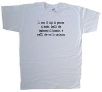 Ci sono 10 tipi di persone al mondo Maglietta Simpatica