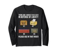 Ci Sono Quattro scatole da Utilizzare in Difesa della libertà Maglia a Manica