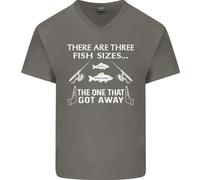 Ci Sono Tre Taglie Di Pesci Maglietta In Cotone A V Per Uomini Divertente