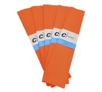 CI Tissue - Carta crespa Vivi Colours, Formato 50 cm x 3 m, Confezione da 10, Colore Arancione