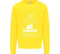 Ci Vediamo A Valhalla Il Vikings Norse Odin Felpa Per Bambini