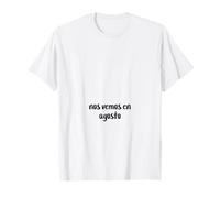 Ci Vediamo ad Agosto Annuncio di Gravidanza Sottile del Bambino Maglietta