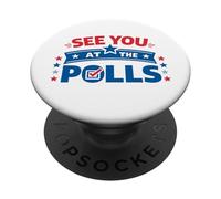 Ci vediamo ai sondaggi Diritti di voto patriottici PopSockets PopGrip Adesivo