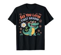 Ci Vediamo Dopo First Grader Cute Alligator School Design Maglietta