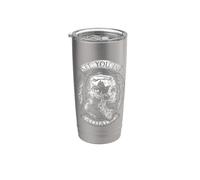 Ci vediamo in Valhalla Nordic Norse Viking Warrior Skull Bicchiere termico in acciaio inox doppia parete