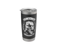 Ci vediamo in Valhalla Nordic Norse Viking Warrior Skull Bicchiere termico in acciaio inox doppia parete