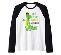 Ci Vediamo più Tardi Alligator, Dopo Un po 'Coccodrillo Fronte Post Maglia con Maniche Raglan