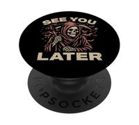 Ci vediamo più tardi Tristo Mietitore L'Angelo Della Morte Collezionista di anime PopSockets PopGrip Adesivo
