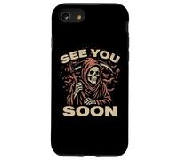 Ci vediamo presto Grim Reaper L'angelo della morte collezionista di anime Custodia per iPhone SE (2020) / 7/8