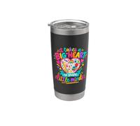 Ci vuole un grande cuore per dare forma alle piccole menti Bicchiere termico in acciaio inox doppia parete