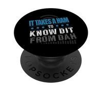 Ci vuole un prosciutto per sapere Dit Da Dah Funny Radio Operator PopSockets PopGrip Adesivo
