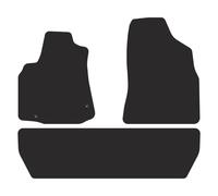 CI05-1 Set Tappetini Velluto Premium Marrone Traforato per Citroen Berlingo II 2