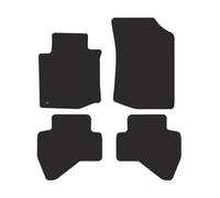 CI13-3 Set Tappetini Velluto Premium Opaco Bianco per Toyota Aygo I 2005-2014 ta