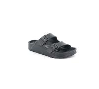 CI1886 GRUNLAND Junior Kube Ciabatta BIRK 2 Fibbie Eva col Nero Leggera Comoda Nero 40