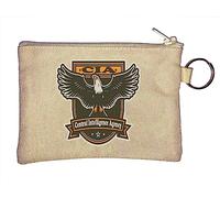 CIA Eagle Central Intelligence Agency Portachiavi Portamonete Beige