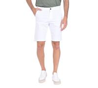Ciabalù Bermuda Uomo Pantaloncini Cotone Corti Slim Fit Leggero Estivi Tasca America (Bianco, 54, Numeric_54)