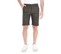 Ciabalù Bermuda Uomo Tinta Unita Made in Italy Pantaloni Corti Tasche America Pantaloncini Estivi Slim Fit (IT, Numero, 46, Regular, Regular, Verde)